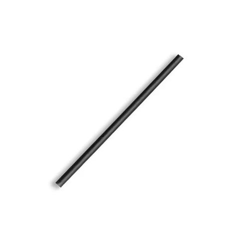 Black Cocktail Straw 4.5mm X120mm 250 Per Pkt