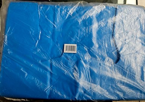 Rubbish Bags Handle Blue 100'S