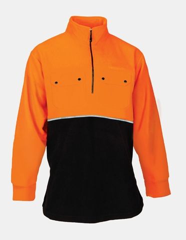 B/Craft  Hi Vis Fleece 1/2 Zip Shirt
