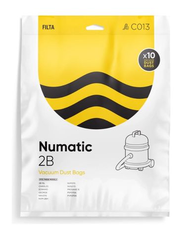 Filta Numatic 2B Vacuum Bags 10 Per Pkt