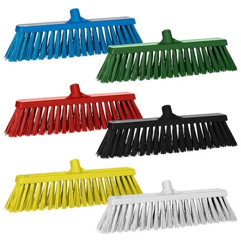 Floor Broom 530mm Hard White