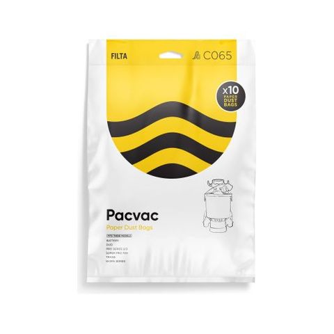 Filta PacVac Backpack Paper Bags C065 10 Per Pkt