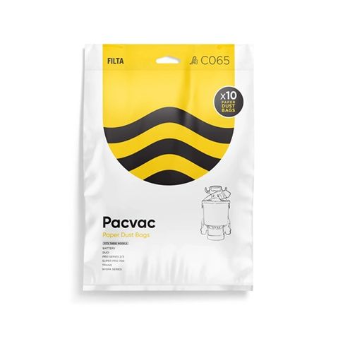Vacuum Bags Pacvac Paper C065 10 Per Pkt