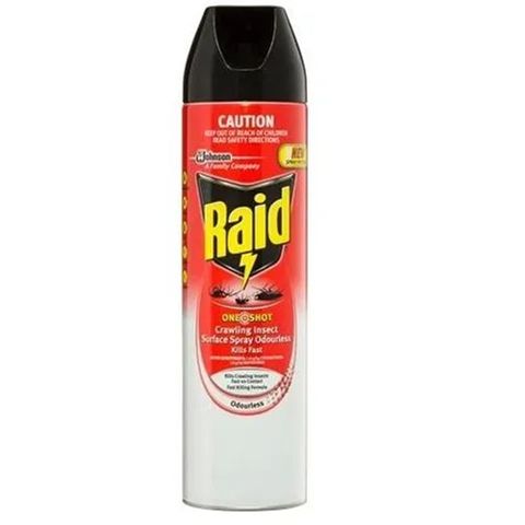 Raid Crawling Insect Spray Red Can