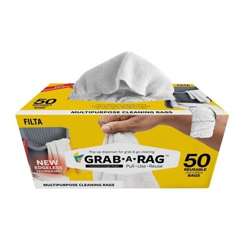 Filta Grab-A-Rag White Microfibre 50 Per Pkt