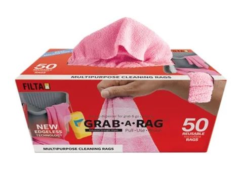 Filta Grab-A-Rag Pink Microfibre 50 Per Pkt