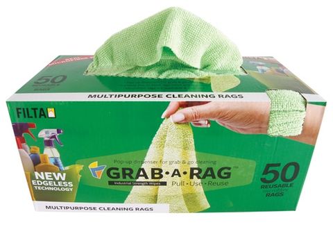 Filta Grab-A-Rag Green Microfibre 50 Per Pkt