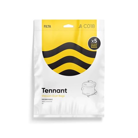 Filta Tennant 3400 Paper Vacuum Bags 5 Per Pkt