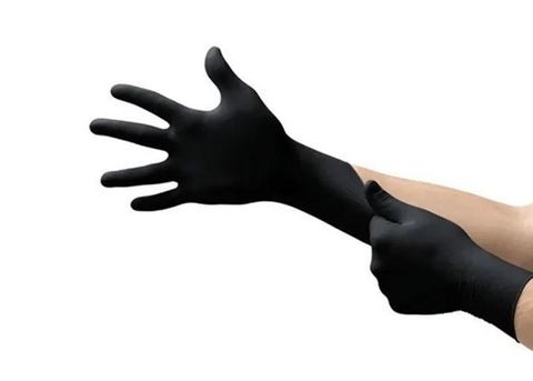 Hytec Black Nitrile Gloves #M