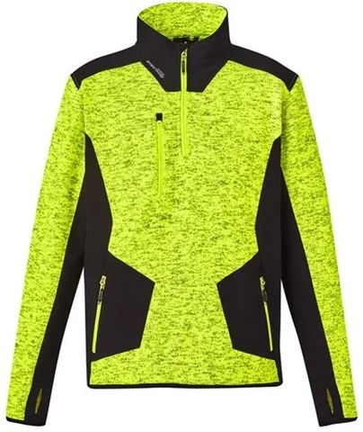 1/2 ZIP YELLOW/BLK PULLOVER