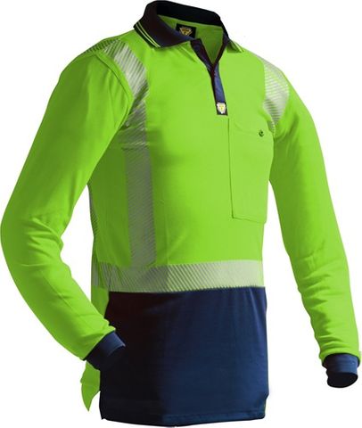 HI VIS L/S YELLOW POLO