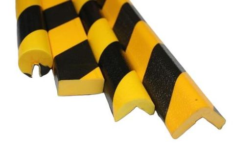 Safety Impact Stip Round Cnr Blk/Yel 1m