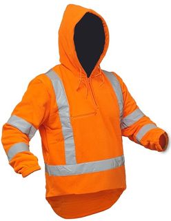 Hi Vis TTMC-W17 X-Back P/Fleece Hoodie #2XL