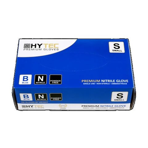 Blue Nitrile Gloves Powder Free #S