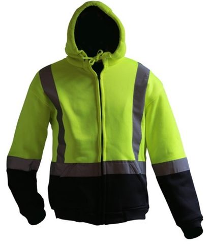 Esko D/N Full-Zip Lined Yellow/Black Hoodie