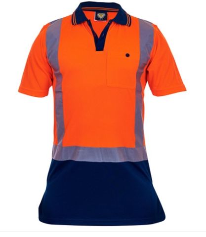 Caution D/N Orange Polo 7XL