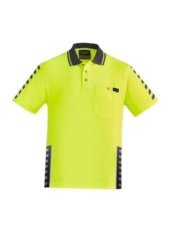 Syzmik Komodo S/S Yellow/Charcoal Polo