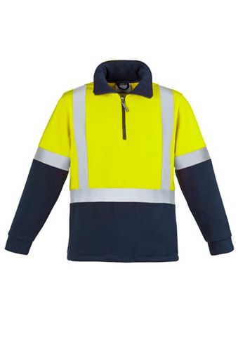 Streetworx 1/4 Zip D/N Yellow/Black Fleece