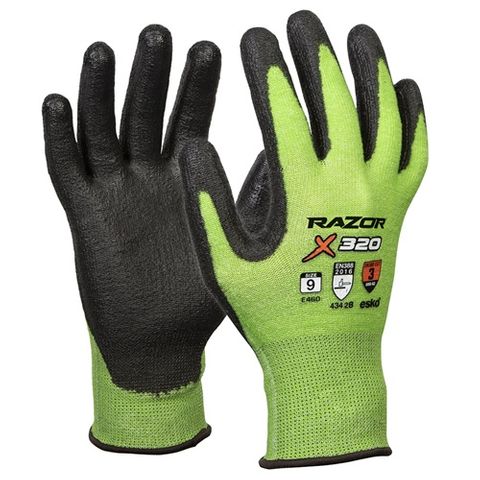 Esko Razor X320 Green Cut 3 Glove
