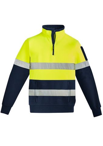 Syzmik 1/4 Zip Yellow/Navy Fleece
