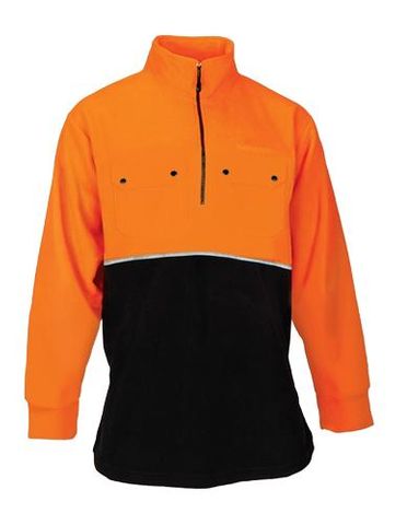 BetaCraft 1/2 Zip Orange/Black Fleece
