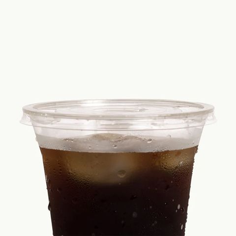 Flat Lid - Straw Hole 96MM 50 Per Slv