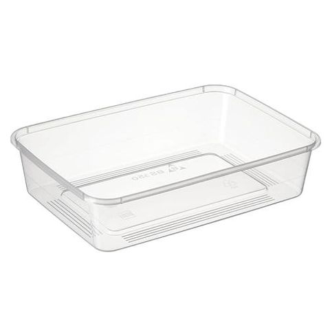 Clear Plastic Container 650 ml 50 Per Slv