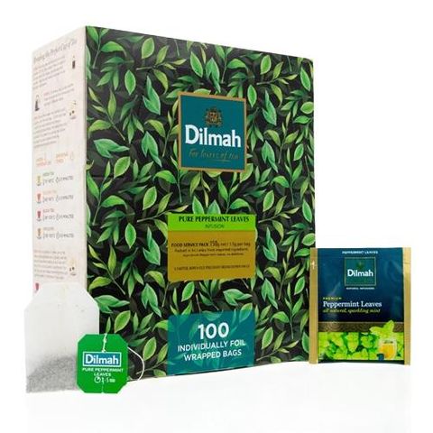 Dilmah Green Pure Env Tea Bags 100 Per Pkt