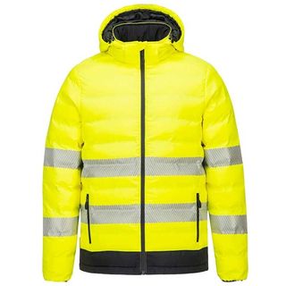 Hi Vis Yellow/ Navy Ultrasonic Heated Jacket #XL