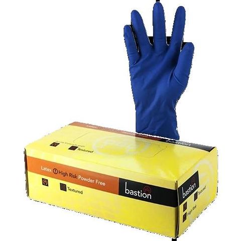 Bastion Blue Nitrile Gloves P/Free #M