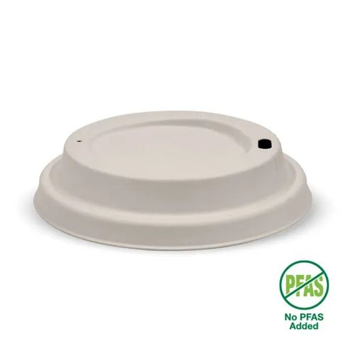 90mm Large Natural P/Fibre Biocup Lid 50 Per Slv