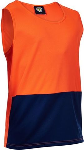 Caution Day Orange/Navy Singlet 7XL