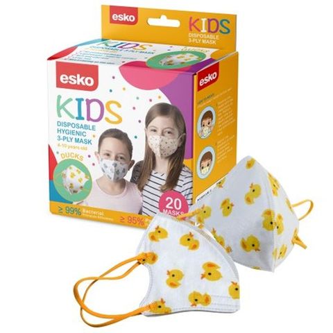 Kids 3 Ply Disposable Mask Duck 20 Per Pkt