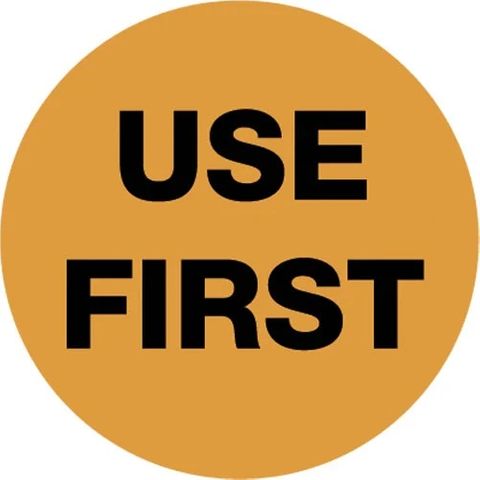 Removable Use First Labels 500 Per Roll