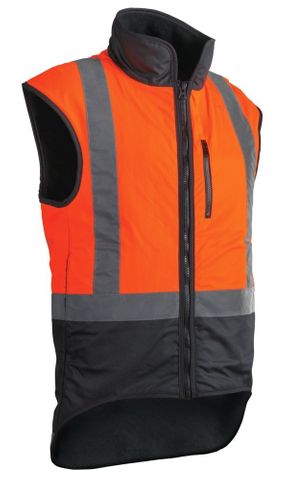 Styx Oilskin Orange/Brown Vest