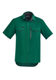 Syzmik Outdoor S/S Green Mens Shirt 7XL