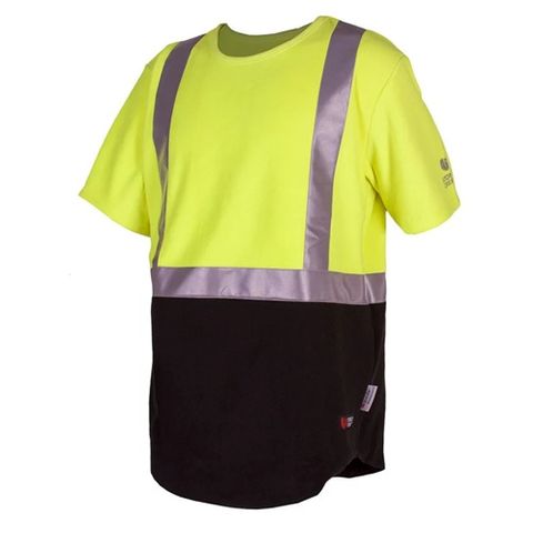 Stoney D/N Yellow/Back Bush Tee