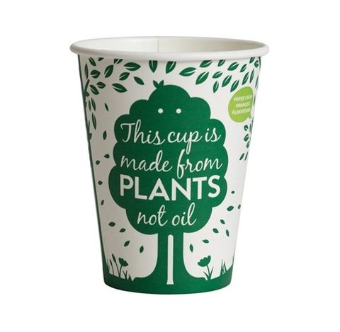 Cup-Eco Printed Green 12oz 50 Per Slv