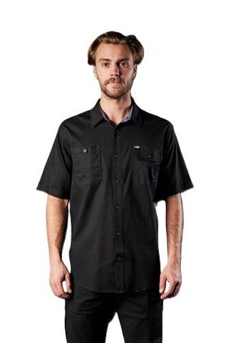 FXD SSH-1 SS Stretch Black Work Shirt