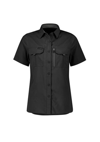 Syzmik Outdoor S/S Black Womens Shirt