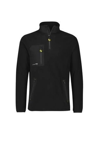 Syzmik 1/4 Zip Lightweight Black Fleece