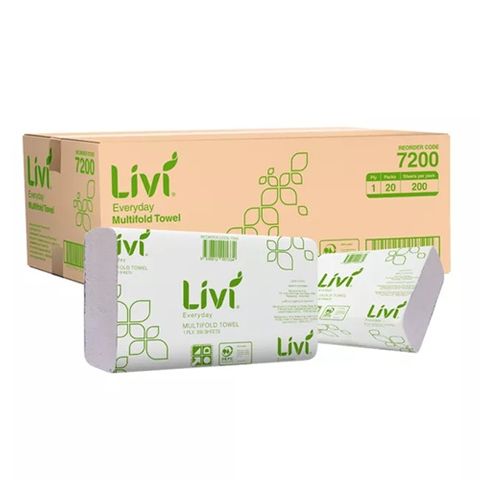 HandTowel-Livi Basics Slimfold 20 Per Ctn