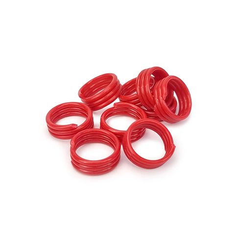 POULTRY SPIRAL LEG BANDS - RED (20)