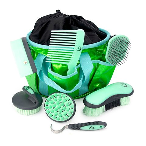 GROOMING KIT - GLITTER - GREEN/BLUE