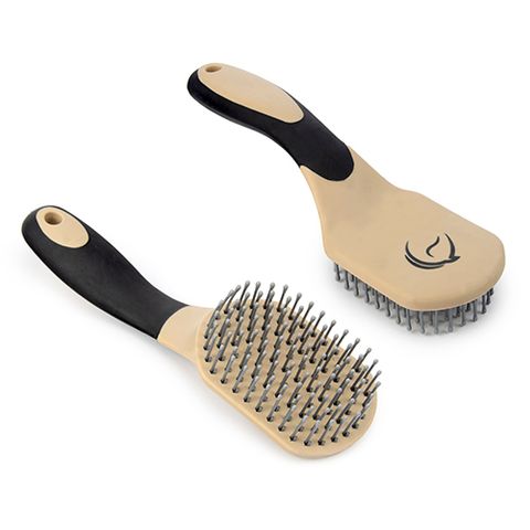 MANE & TAIL BRUSH - BLACK/BEIGE