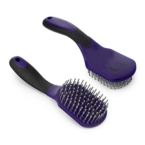 MANE & TAIL BRUSH - PURPLE/BLACK