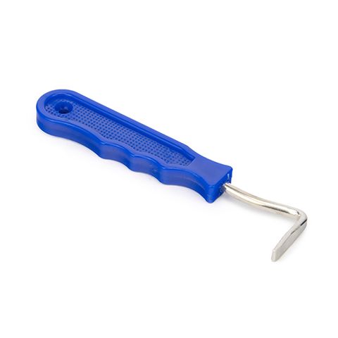 HOOF PICK PLASTIC HANDLE - BLUE