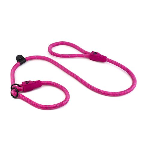 REFL ROPE LEASH SLIP COLLAR PINK