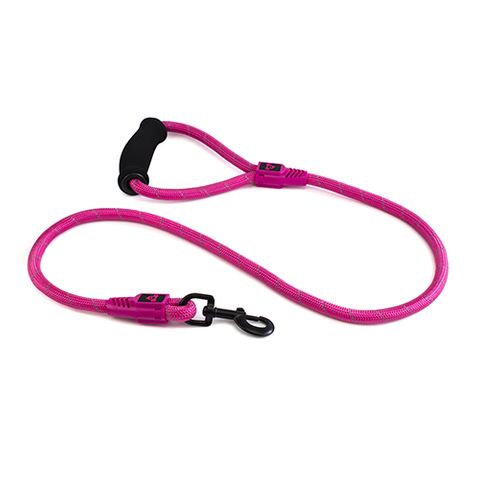 REFL ROPE LEASH FOAM HANDLE  PINK