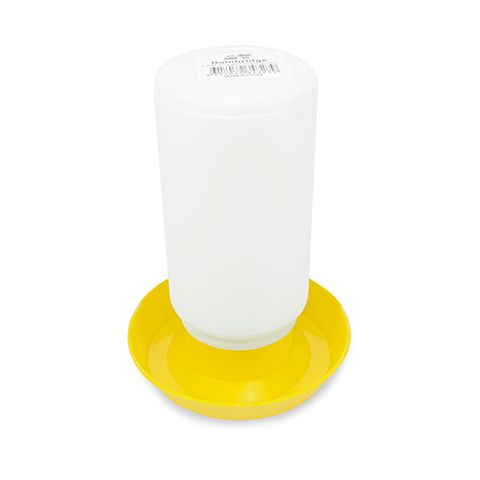 POULTRY DRINKER - STRAIGHT 1 LITRE - YELLOW